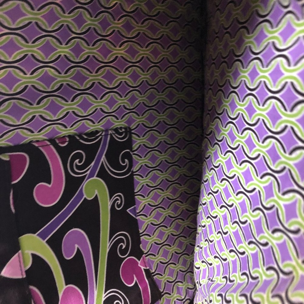Vera Bradley Brown and Purple Laptop Bag Quilted Design - Picture 5 of 5